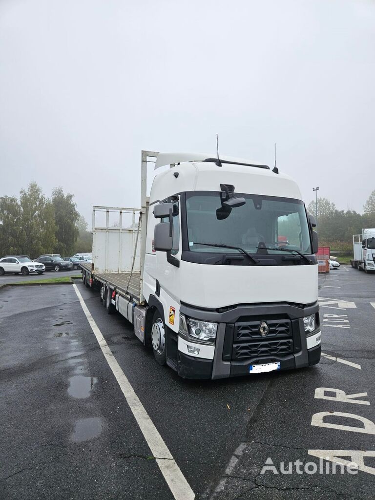 Renault T480 Plattform LKW + Anhänger