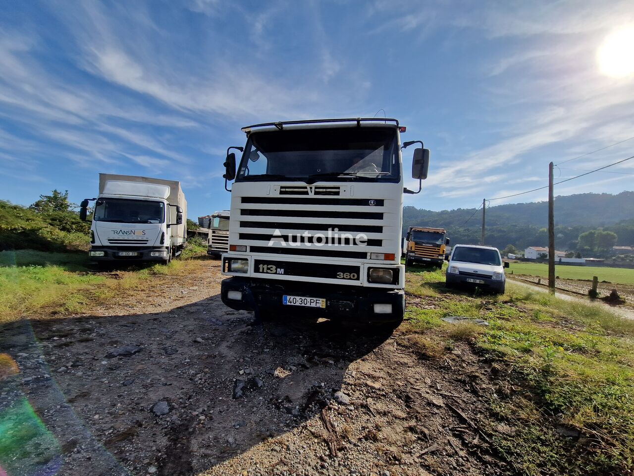 Scania 113 platform truck