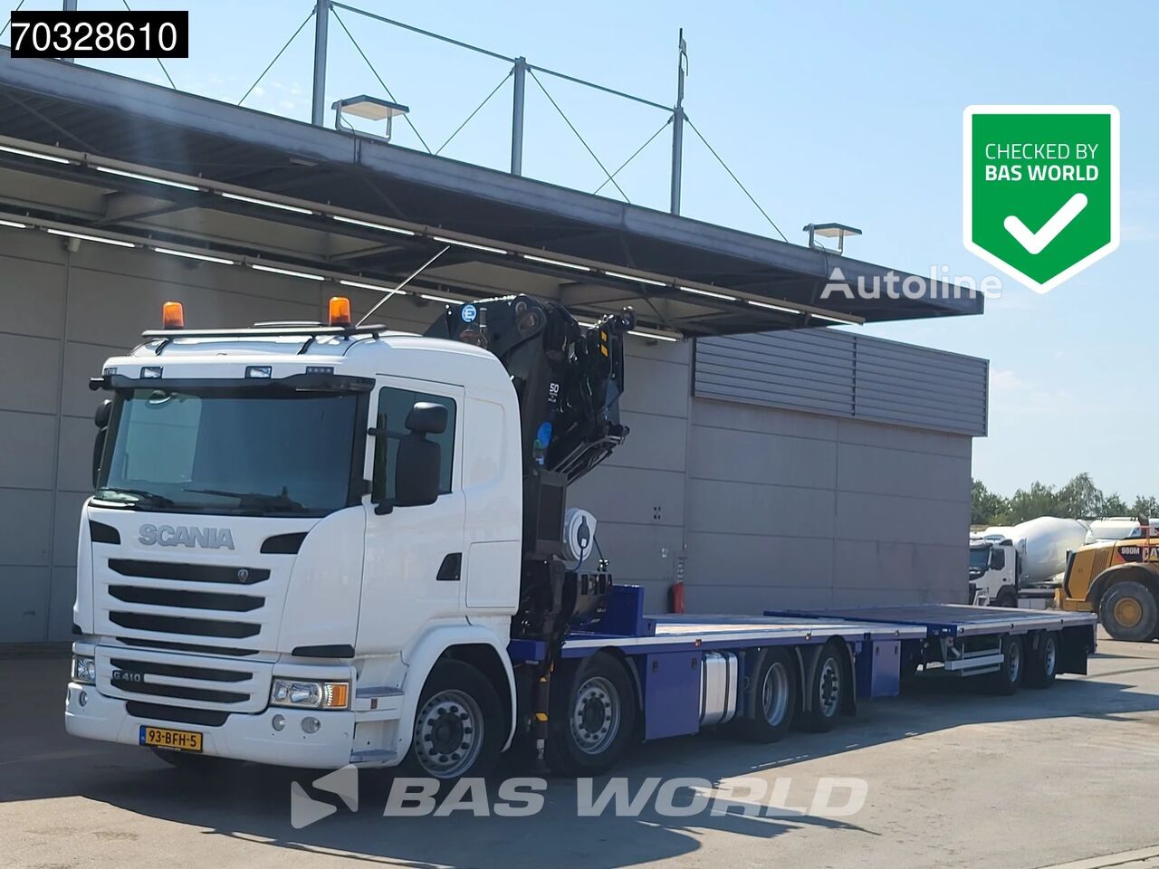 Scania G410 G 8X2 NL-Combi EFFER 525/6S Crane Full Air suspension Lift+ Plattform LKW - Autoline