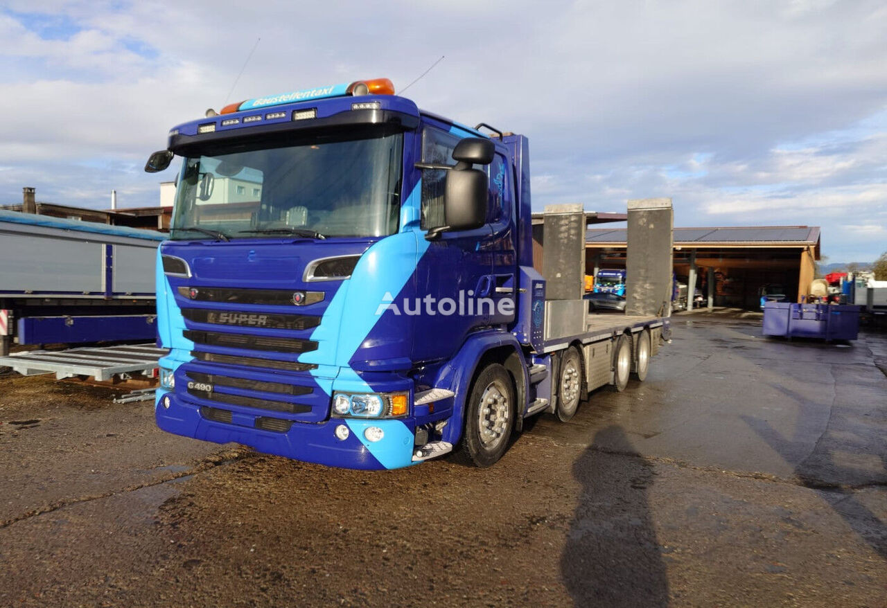 Scania G490 platform truck