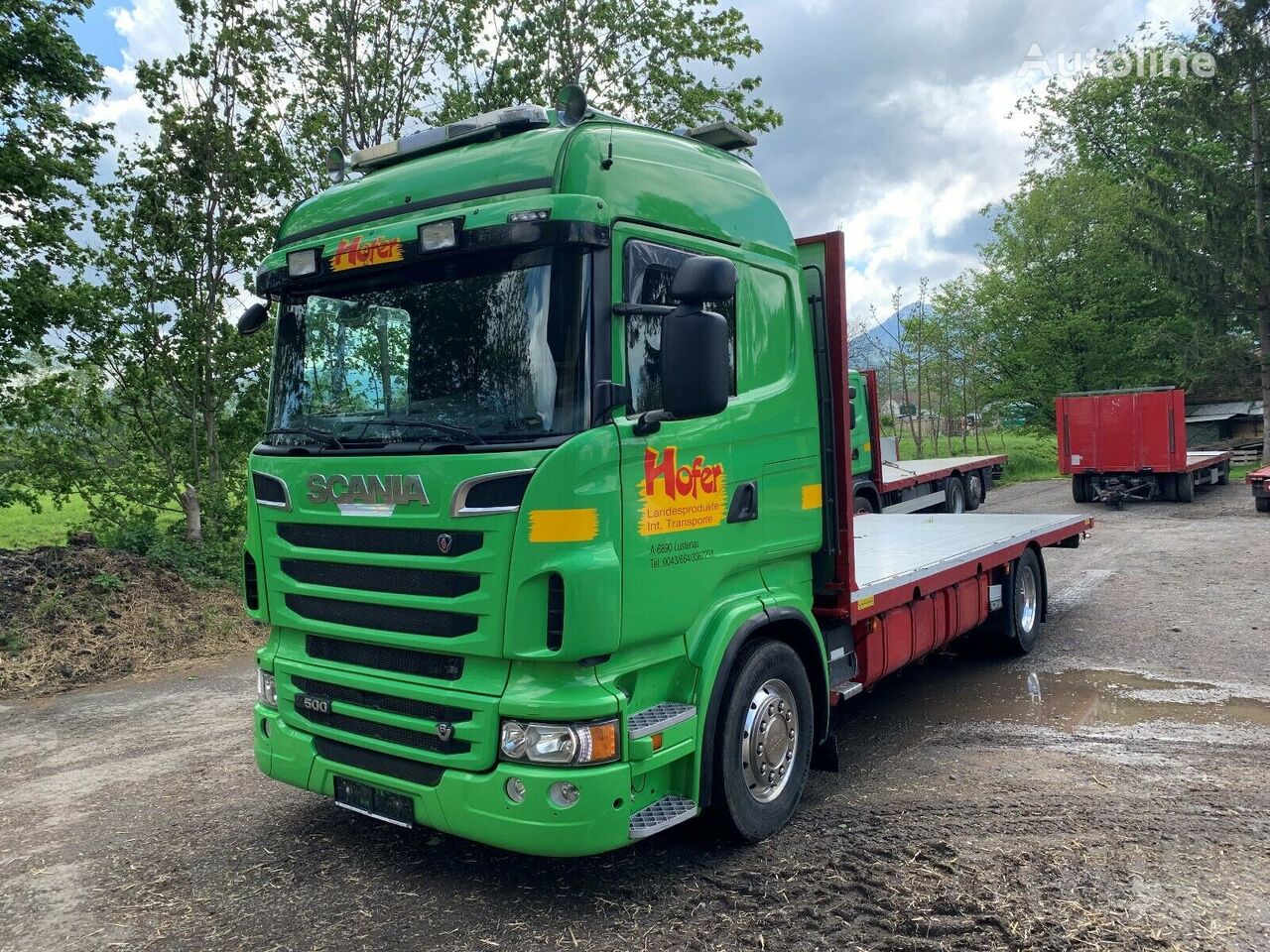 عربة مقطورة مسطحة Scania R 500 V8 Alváz