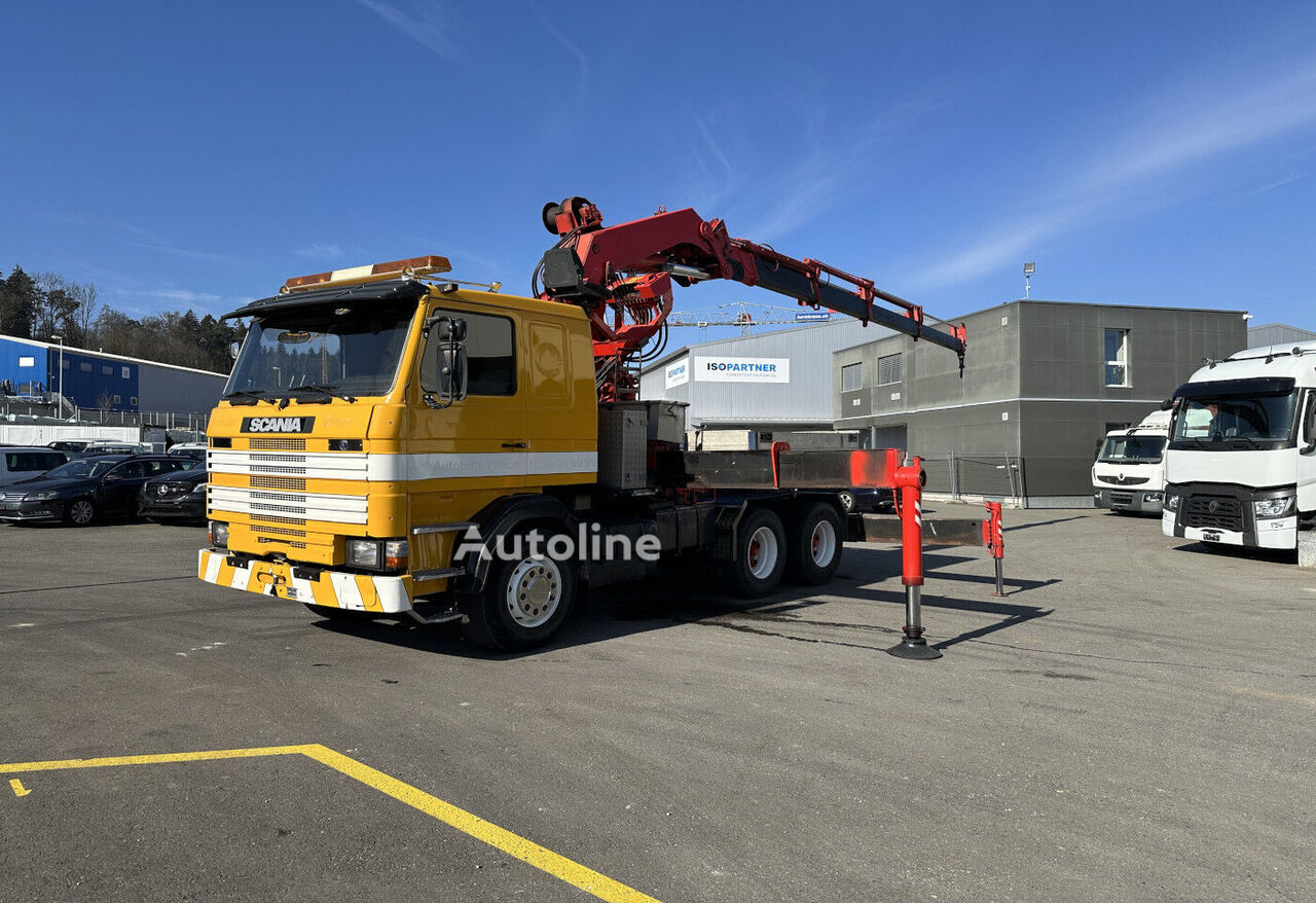 Scania R143HL platform truck