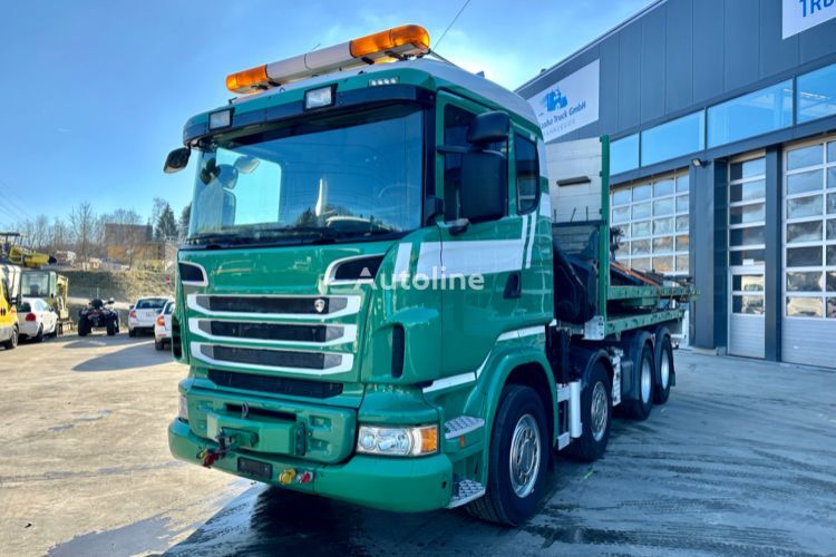 Scania R480 8x4 SWS SZM/Kran/Pritsche camión plataforma - Autoline