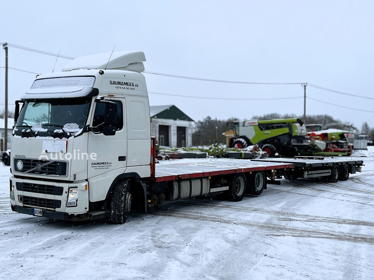 Volvo FH 12 kamion platforma + prikolica platforma