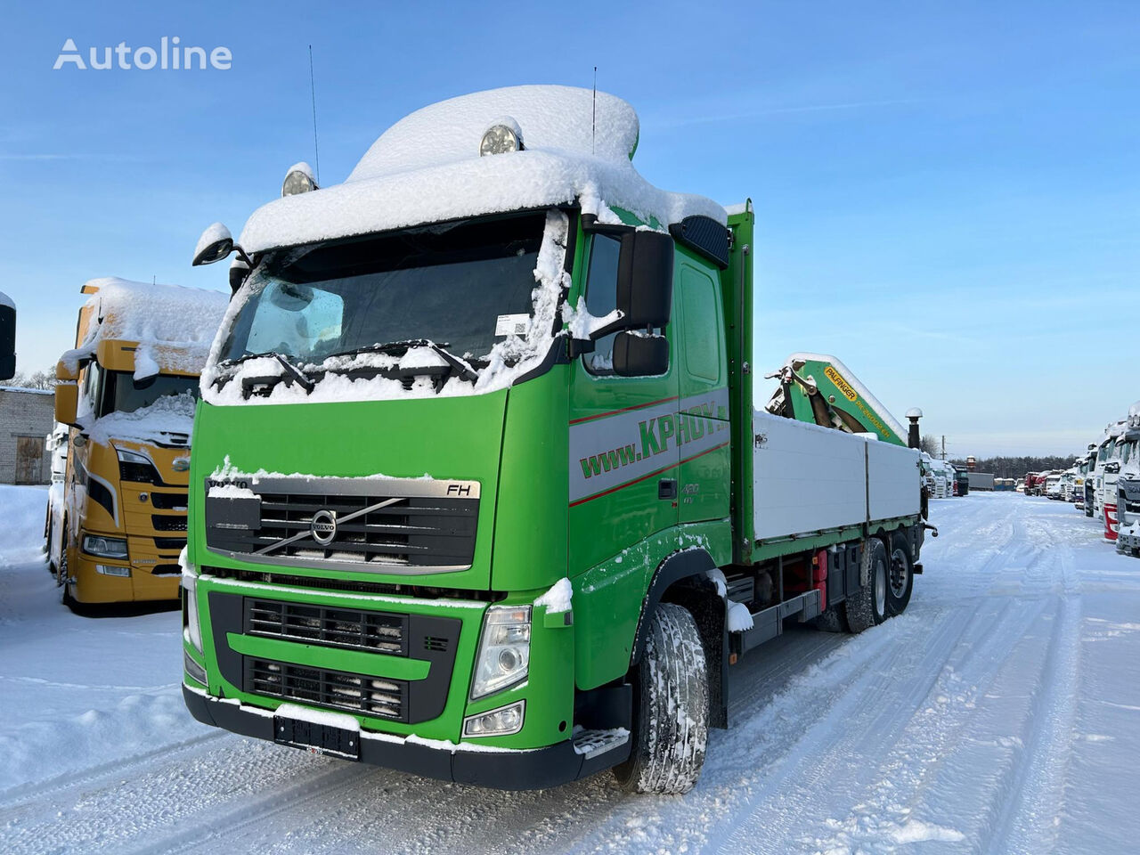 camion plate-forme Volvo FH 420 / PALFINGER PK26002 / TULOSSA