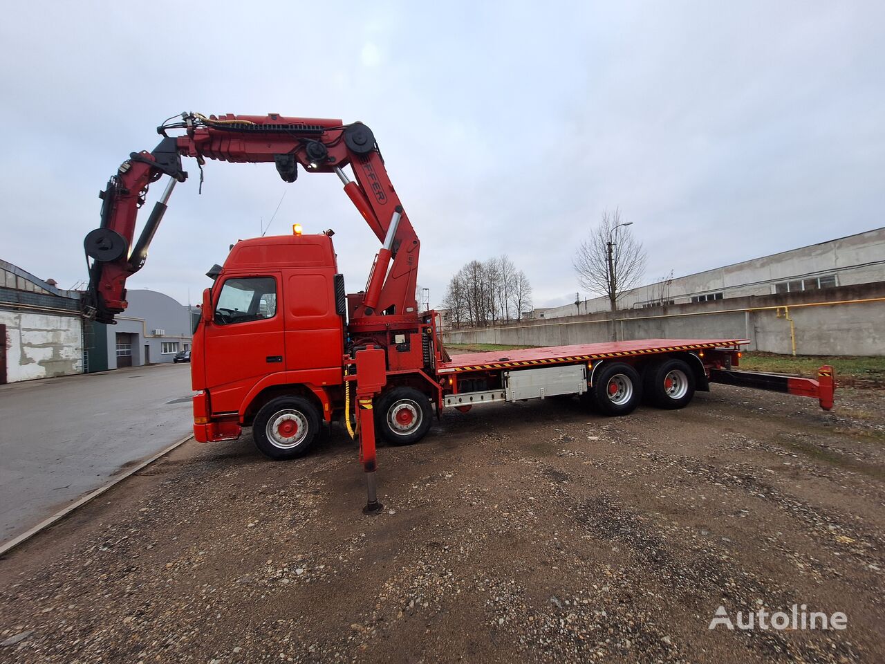 camião plataforma Volvo FH12 420