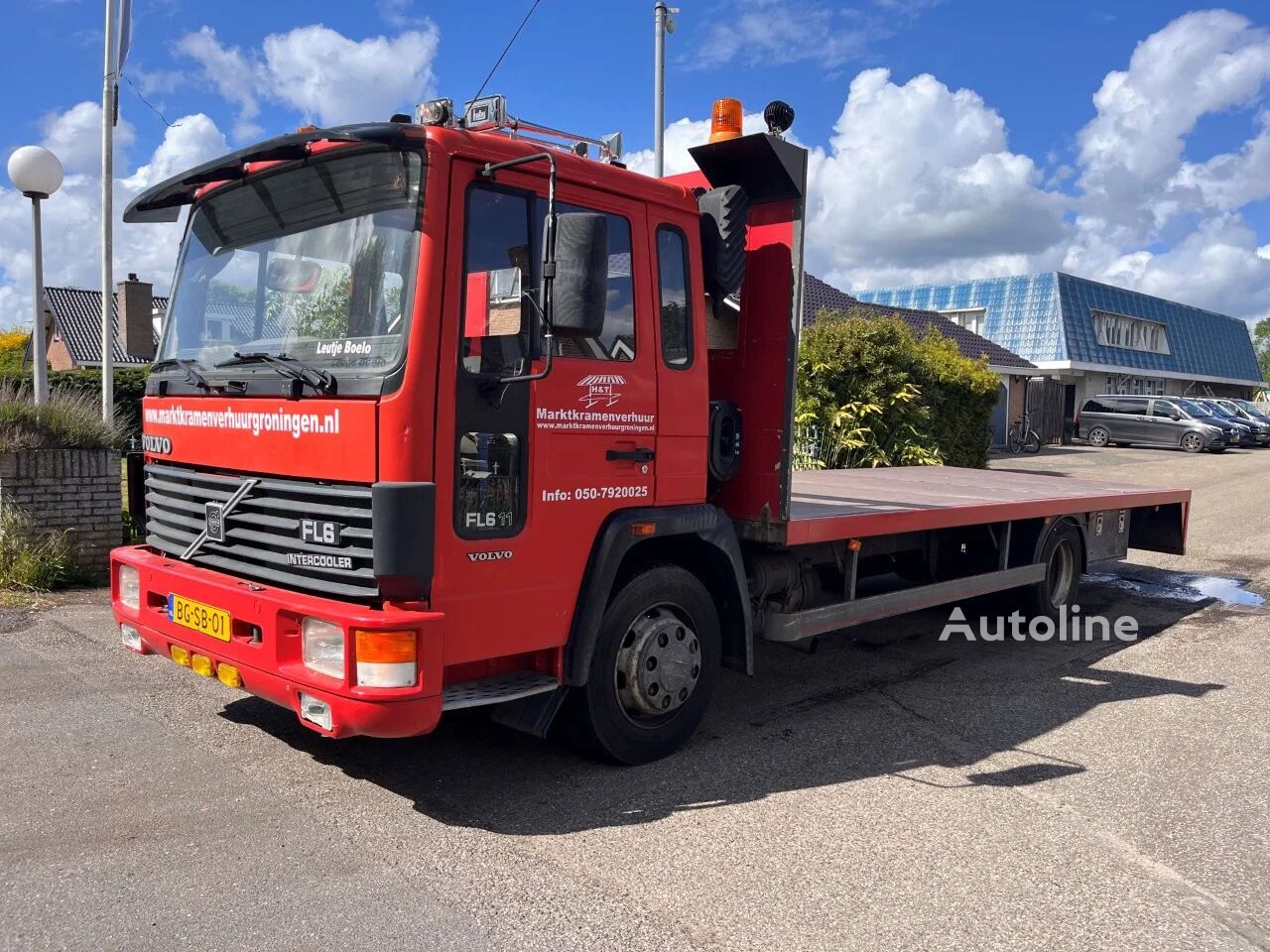 عربة مقطورة مسطحة Volvo FL 6 HOLLAND TRUCK MECHANIC FUEL PUMP PERFECT CONDITIONS - Autoline