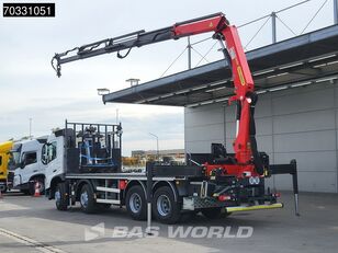 Volvo FM 460 8X4 Palfinger PK24.001 SLD Kran Crane Palletfork Automati platform truck
