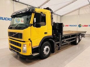 Volvo FM9 260 6x2 Flatbed with Crane Manual platform truck