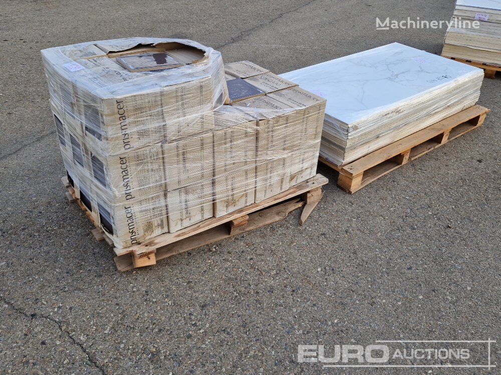 Pallet of Tiles 22,3x22,3cm (37 Square Meters), Tiles 75x150cm (