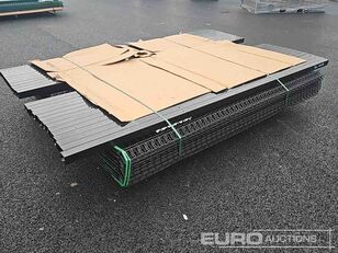 Security Fencing, Fence Panels (25 of), Posts (26 of) (Black)