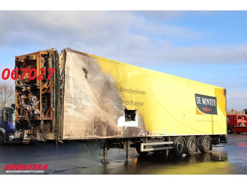 damaged HTF HZO 42 HZO42  refrigerated semi-trailer