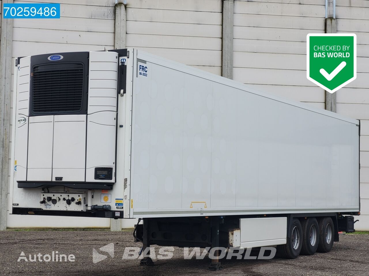 напівпричіп рефрижератор Krone Carrier Vector 1550 NL-Trailer TÜV 03/25 Blumenbreit Palettenkas