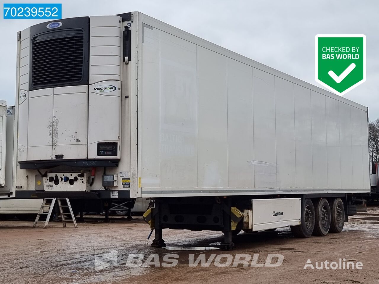 полуприцеп рефрижератор Krone Carrier Vector 1550 TÜV 05/24 2x Liftachse Doppelstock Palettenk