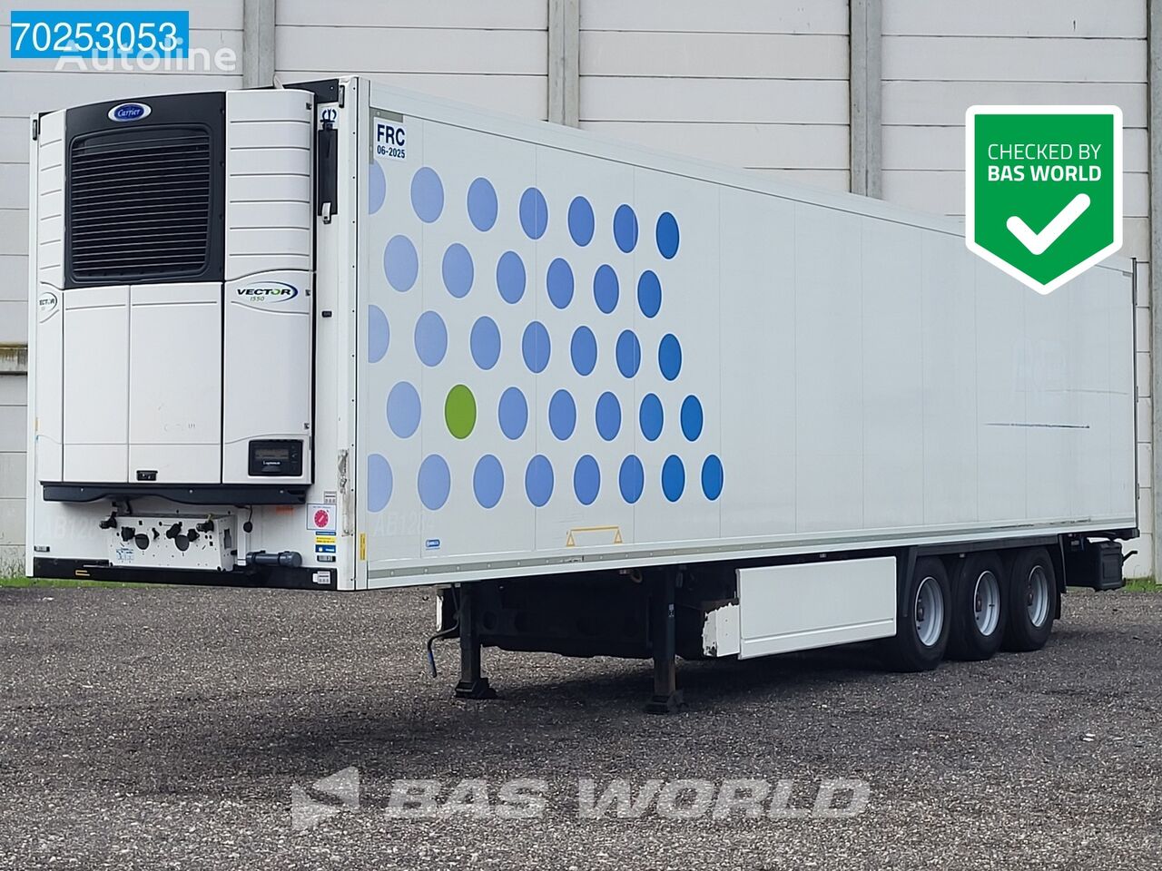 Krone Carrier Vector 1550 TÜV 10/24 Blumenbreit Palettenkasten refrigerated semi-trailer