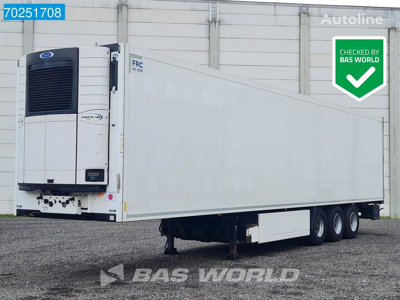 العربات نصف المقطورة شاحنة التبريد Krone Carrier Vector I550 NL-Trailer TÜV 10/24 Blumenbreit Palettenkas