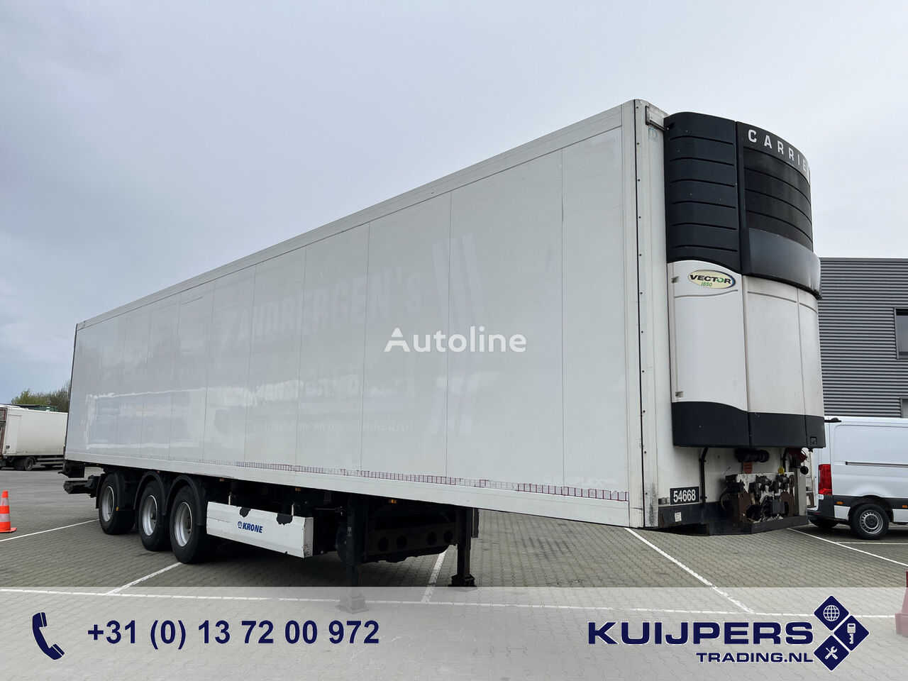 полуприцеп рефрижератор Krone Cool Liner / Carrier Vector 1850 Reefer -> Defect