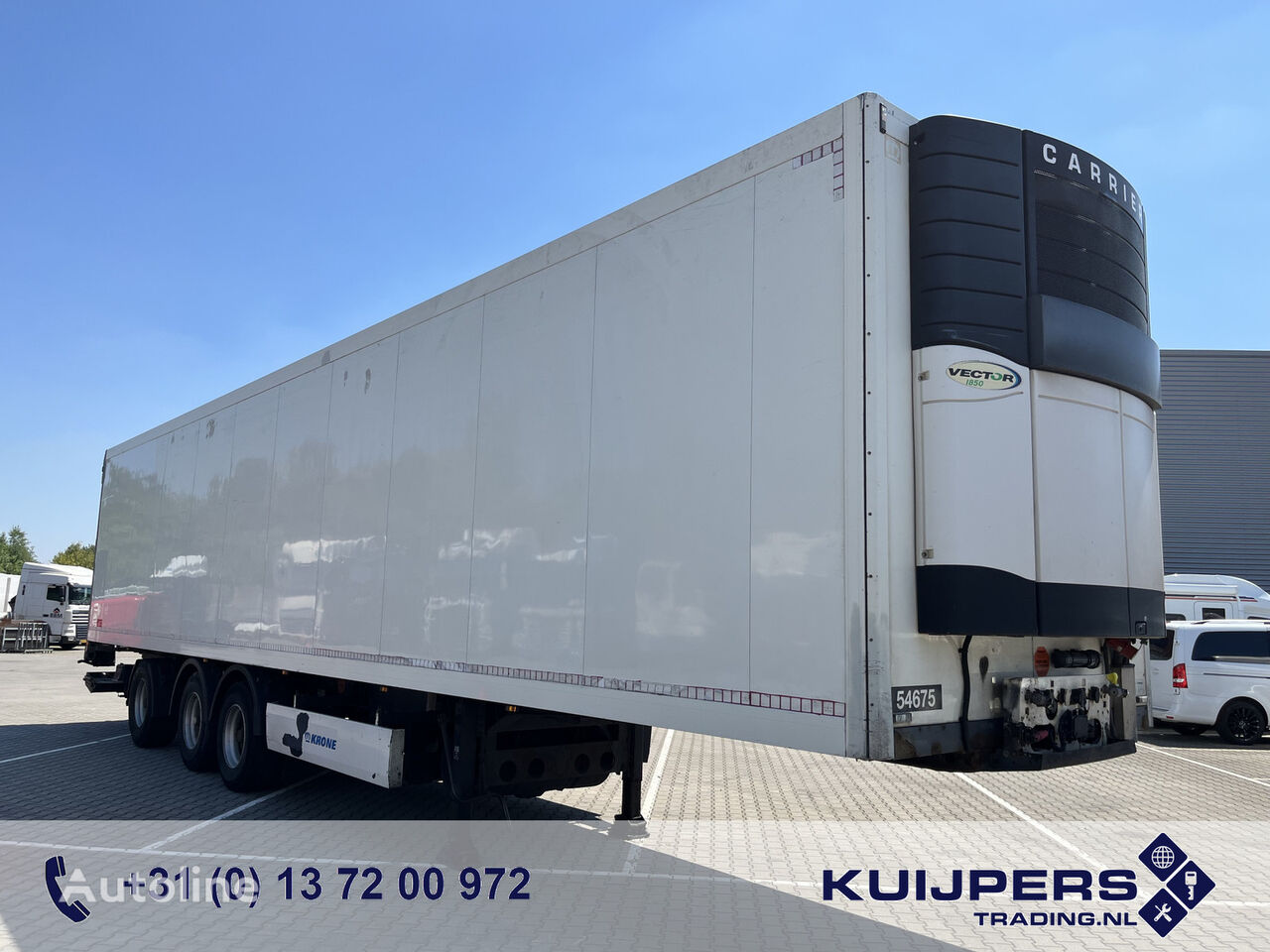 semi-remorque frigorifique Krone Coolliner / Carrier Vector 1850 -> Defect