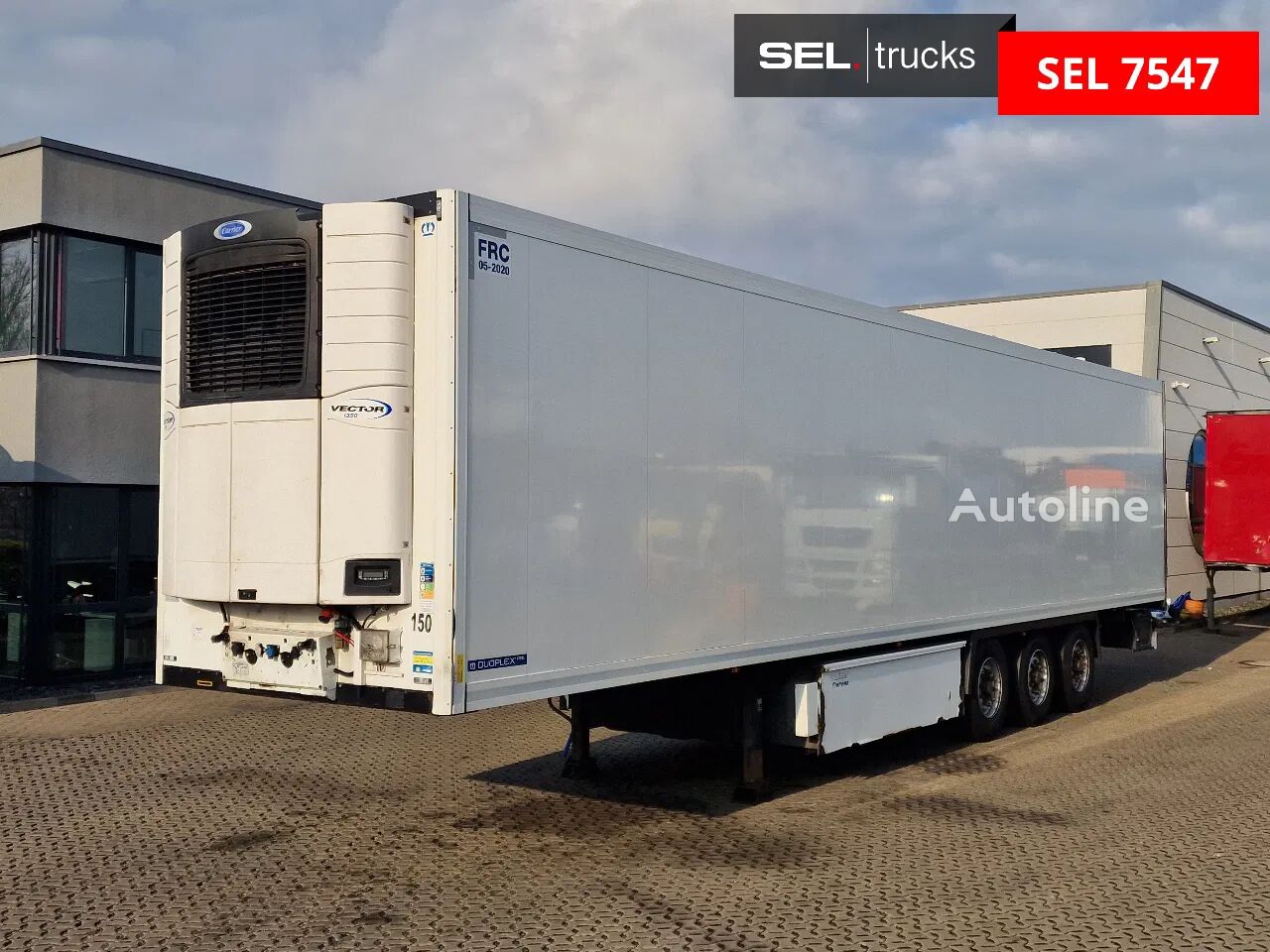 Krone SD Doppelstock / Alubalken / Palettenkasten / Liftachse refrigerated semi-trailer