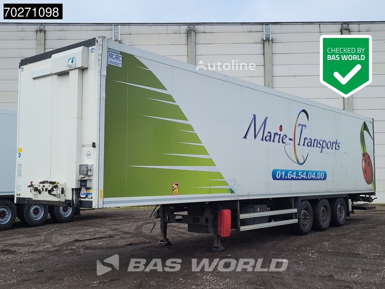 العربات نصف المقطورة شاحنة التبريد Krone SD Tailgate Liftachse Ladebordwand - Autoline