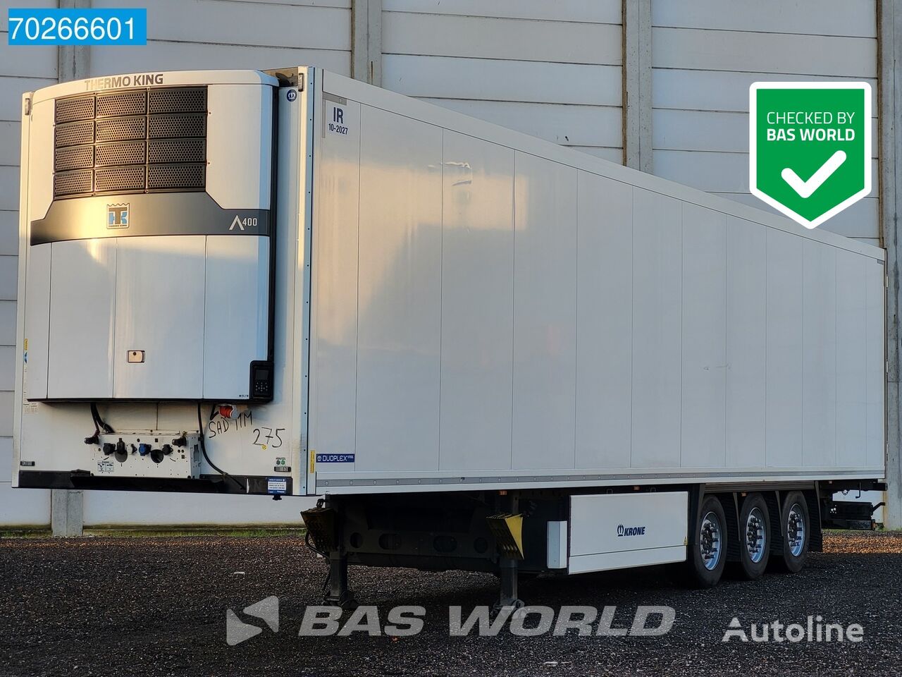 Krone Thermo King A400 4 axles Doppelstock Blumenbreit Liftachse Palet refrigerated semi-trailer