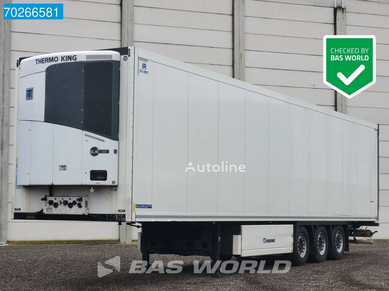 Krone Thermo King SLXi 300 Blumenbreit Doppelstock Liftachse Palettenk refrigerated semi-trailer