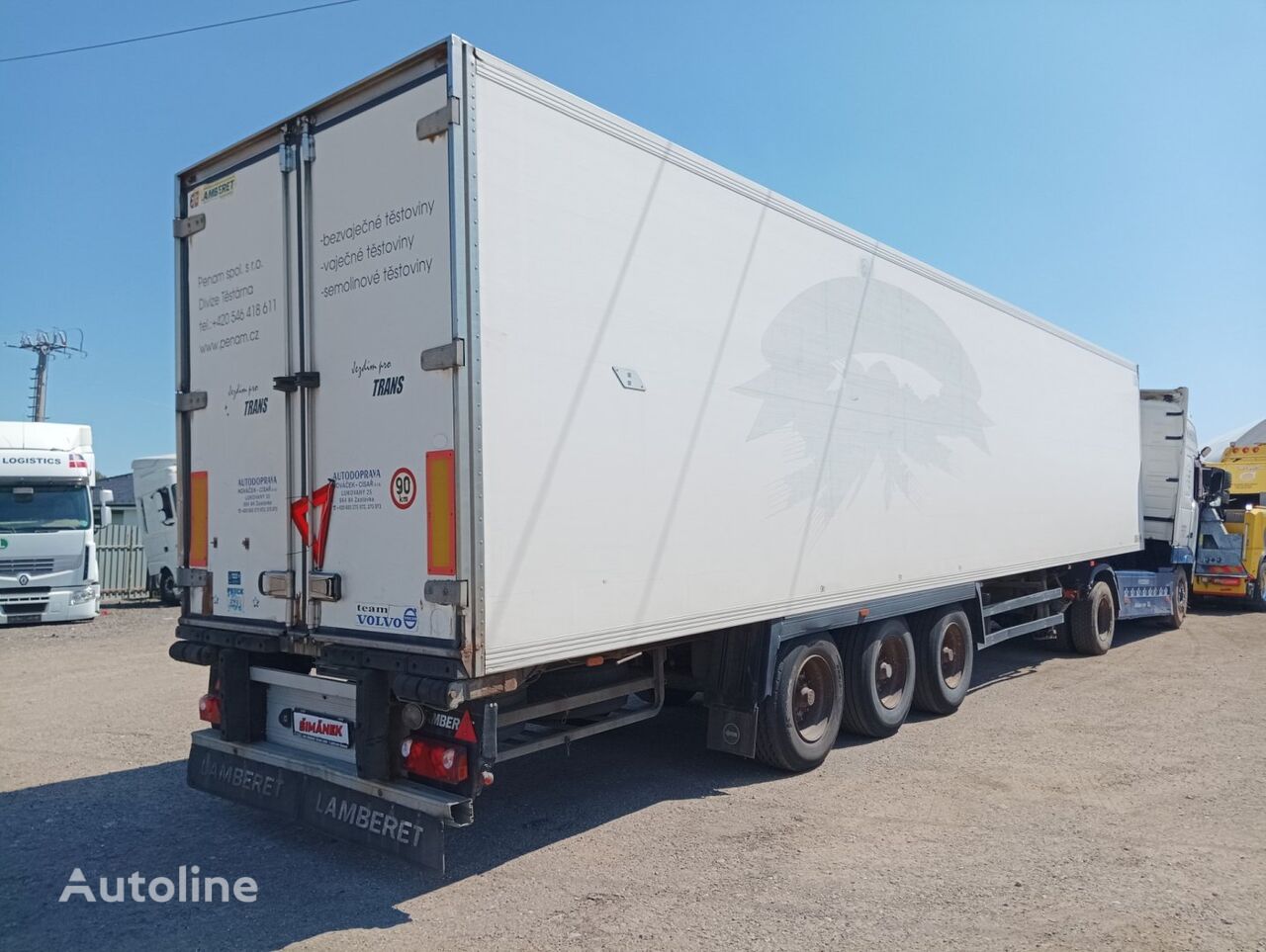 damaged Lamberet LVF Frigo refrigerated semi-trailer