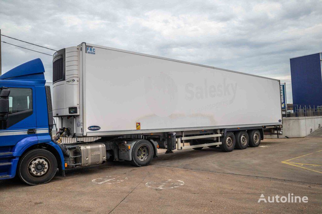 LeciTrailer FRIGO+AUBINEAU+CARRIER+DOUBLE ETAGE refrigerated semi-trailer