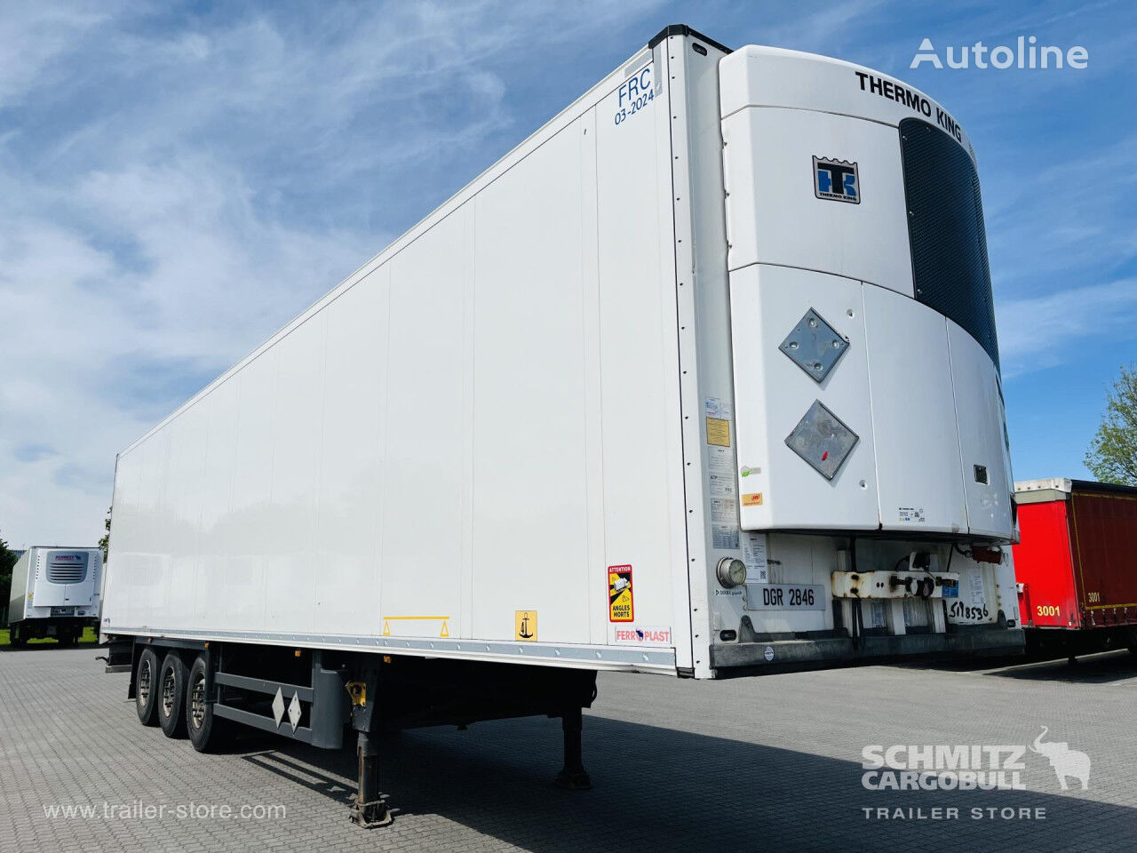 Schmitz Auflieger TiefkÃŒhler Standard Double deck refrigerated semi-trailer