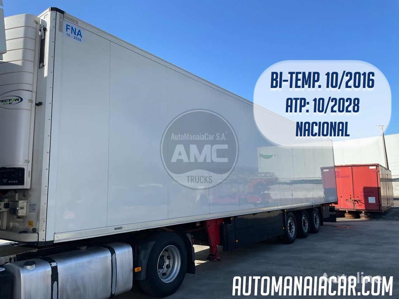 Schmitz CB-S3B 3 EIXOS 2016 ATP ATÉ 10/2028 refrigerated semi-trailer