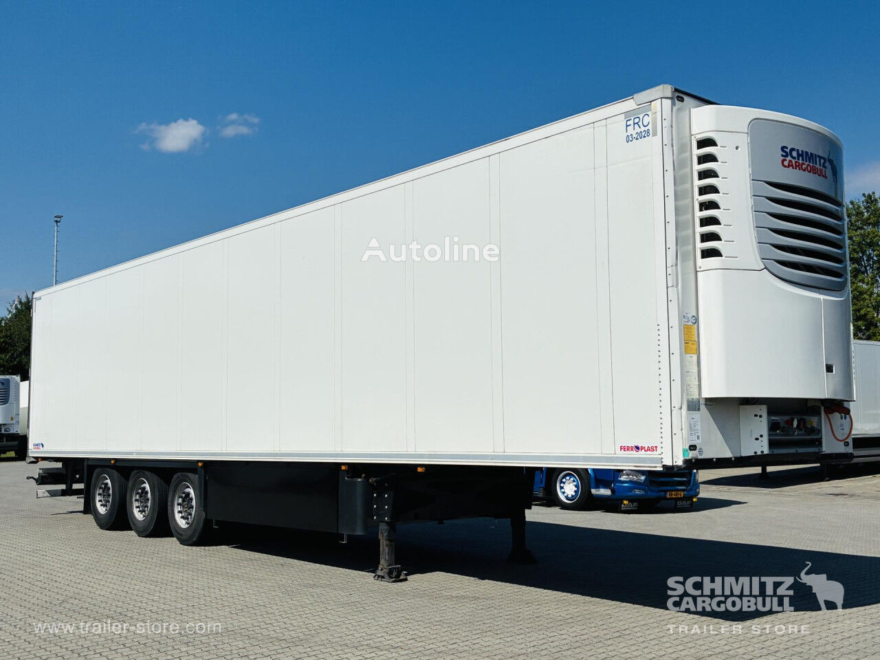 نیمه تریلر یخچال دار Schmitz Cargobull Auflieger TiefkÃŒhler Standard Double deck - Autoline