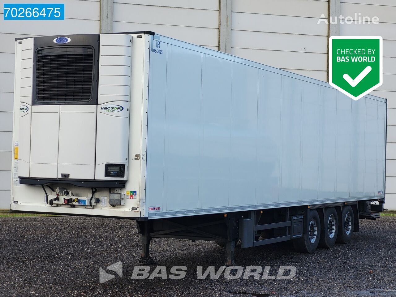 полуприцеп рефрижератор Schmitz Cargobull Carrier Vector 1950 Mt 3 axles TÜV 03/25 Tailgate Doppelverdampf