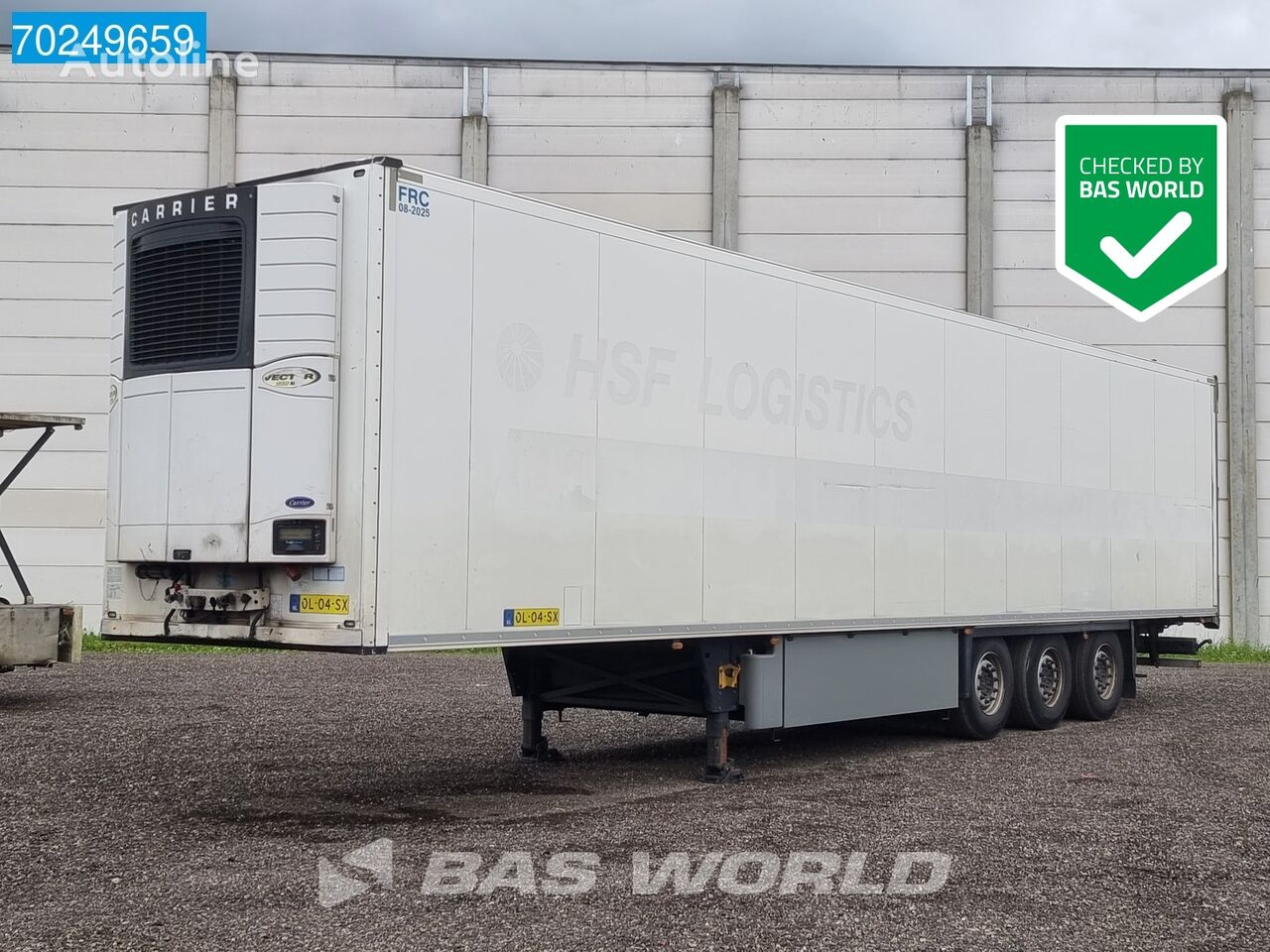 العربات نصف المقطورة شاحنة التبريد Schmitz Cargobull Carrier Vector I850 Mt° 3 axles Fleisch/Meat Rohrbahn Palettenka