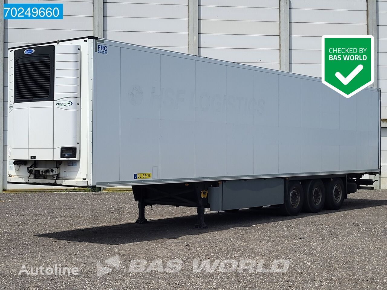 naczepa chłodnia Schmitz Cargobull Carrier Vector I950 MT 3 axles Fleisch/Meat Rohrbahn Palettenkas