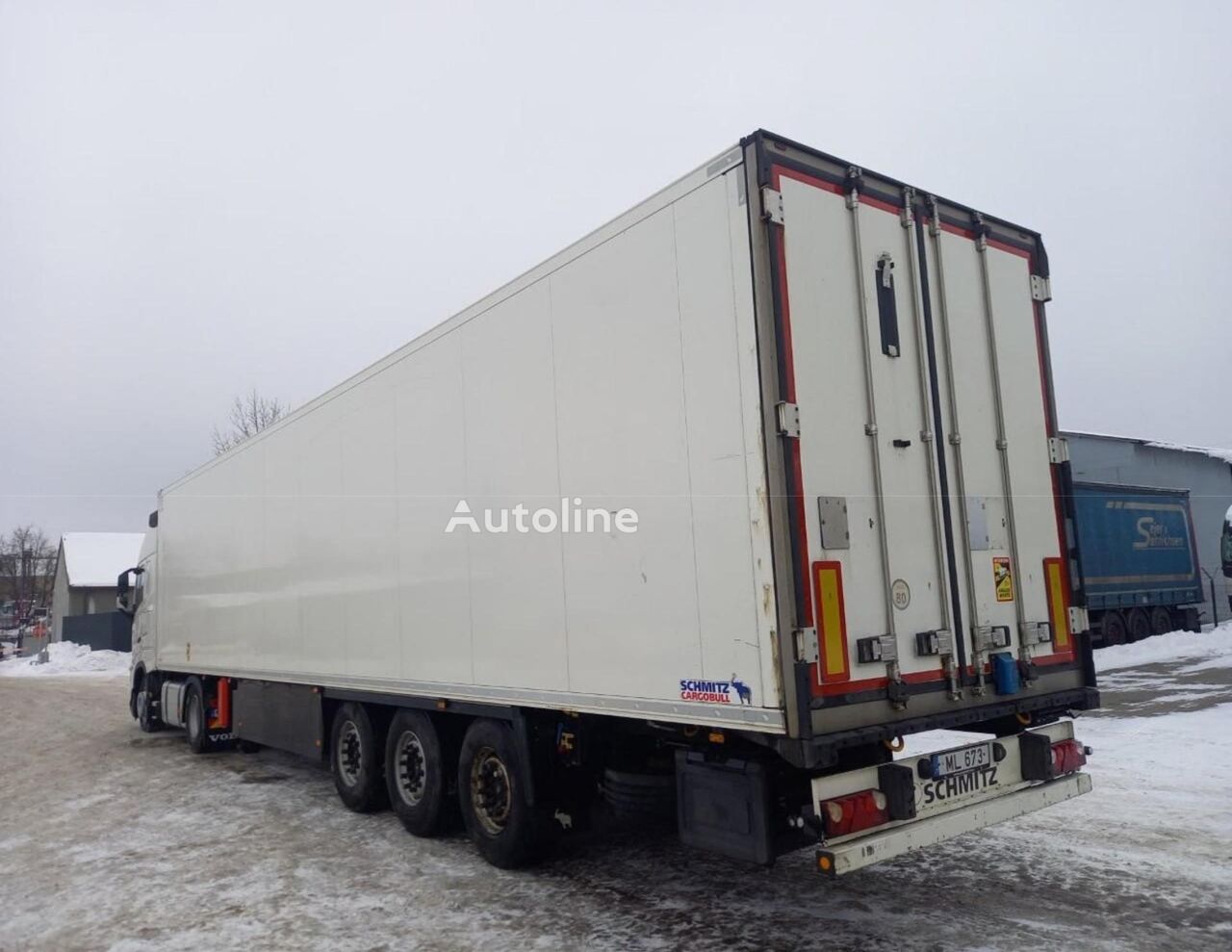 Damaged Schmitz Cargobull SKO 24 refrigerated semi-trailer - Autoline