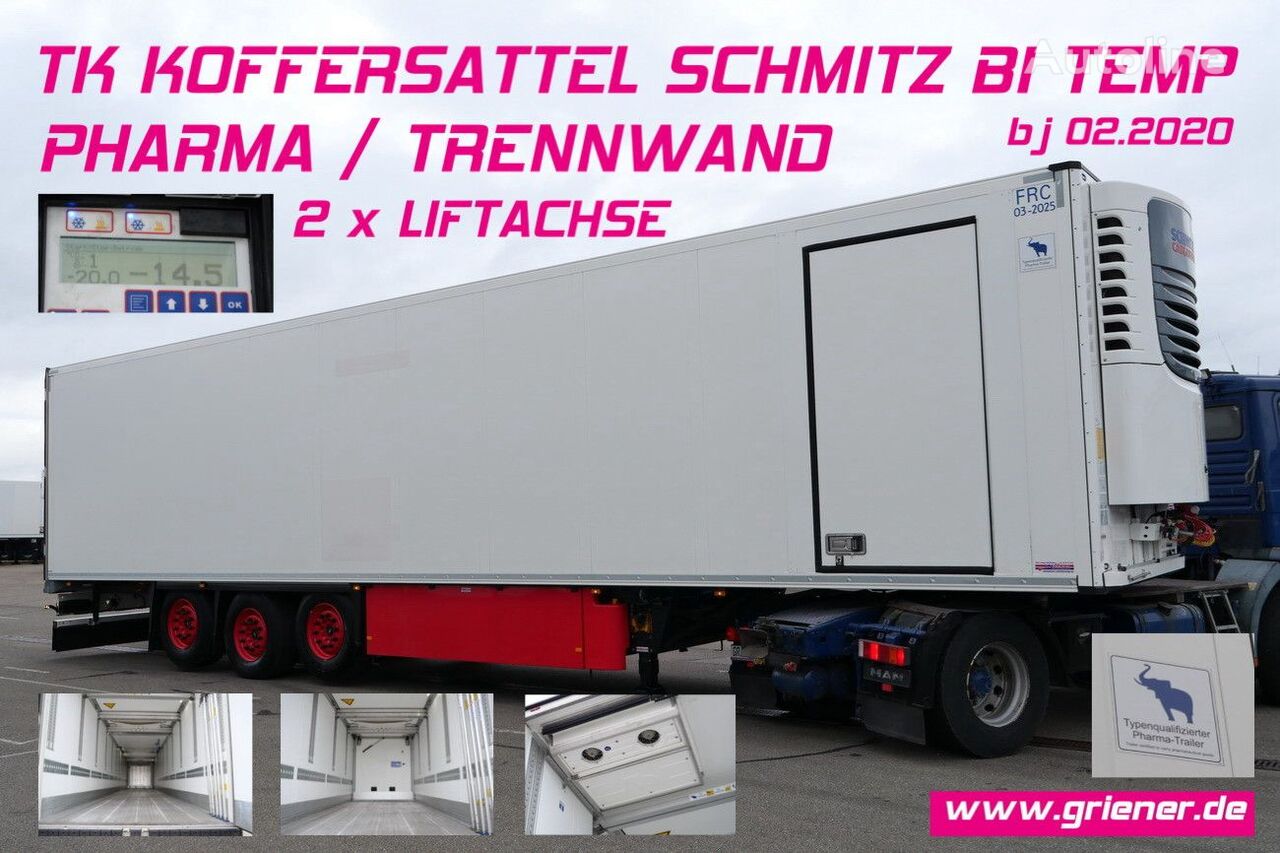 Schmitz Cargobull SKO 24/ BI TEMP / PHARMA / DS / DRP SEITENTÜRE refrigerated semi-trailer