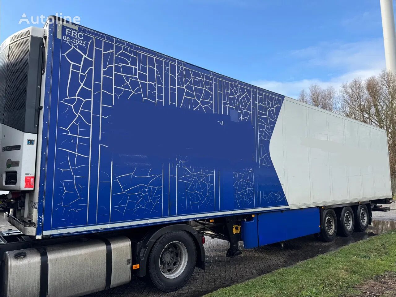 Schmitz Cargobull SKO 24 Thermo King SLXe Spectrum Dhollandia LBW 2T 270H 250B Blu refrigerated semi-trailer