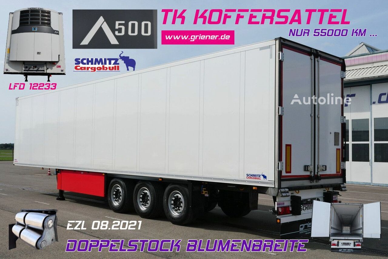 Schmitz Cargobull SKO 24/DOPPELSTOCK BLUMEN TK A500 DRP FP 45 refrižerātors puspiekabe - Autoline