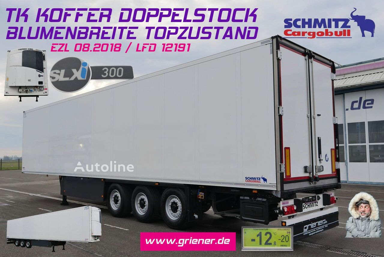 Schmitz Cargobull SKO 24/DOPPELSTOCK/BLUMEN 383 tsd refrigerated semi-trailer - Autoline