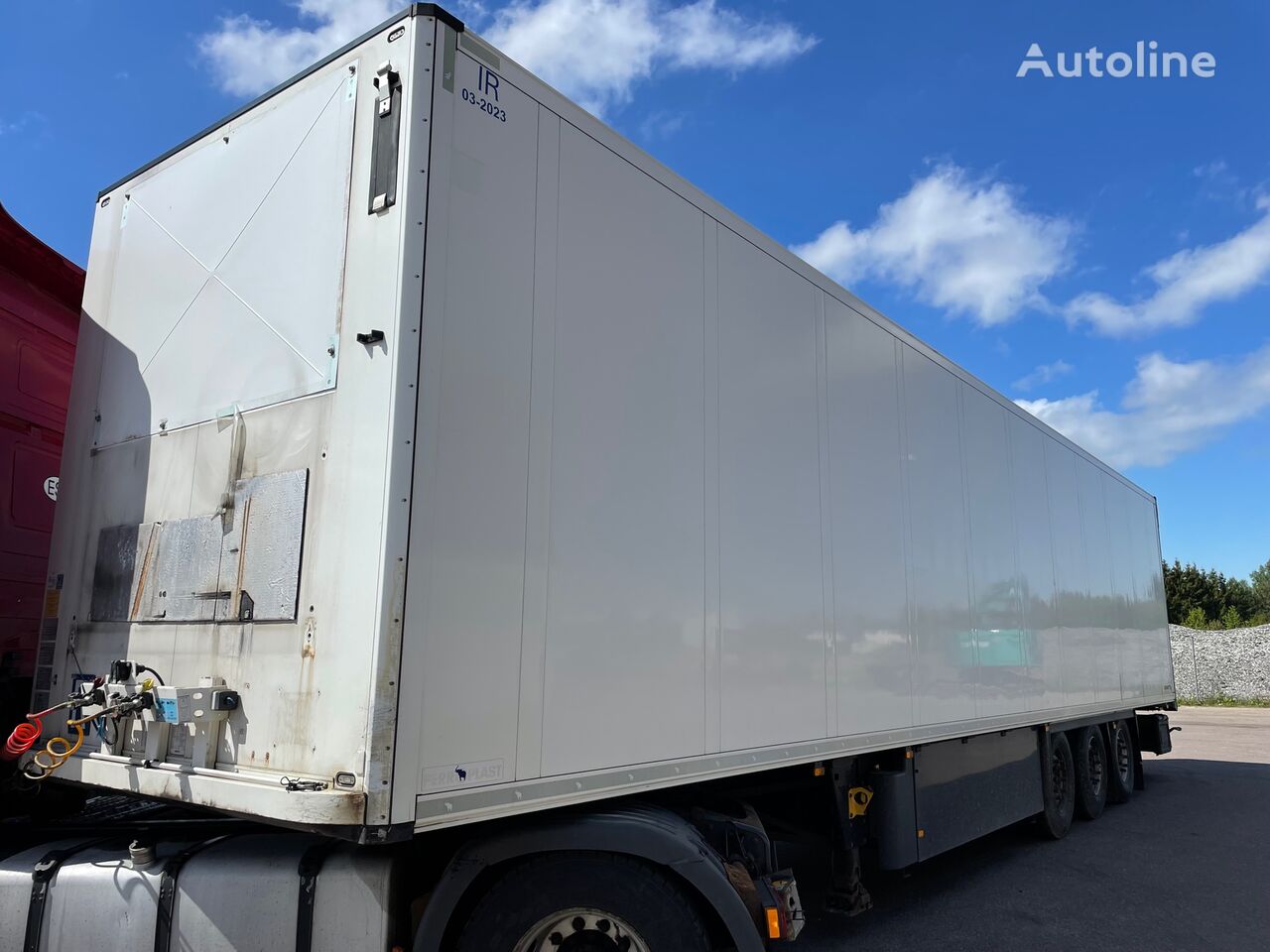 Schmitz Cargobull SKO24L-13.4 FP45 semitrailer frys etter krasj