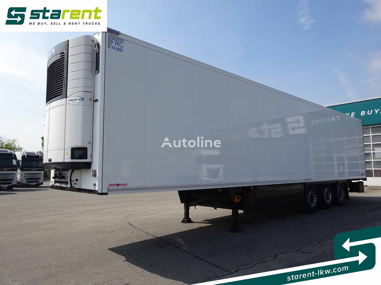 Schmitz Cargobull Thermotrailer Carrier Vector 1550, Palettenkasten   refrigerated semi-trailer