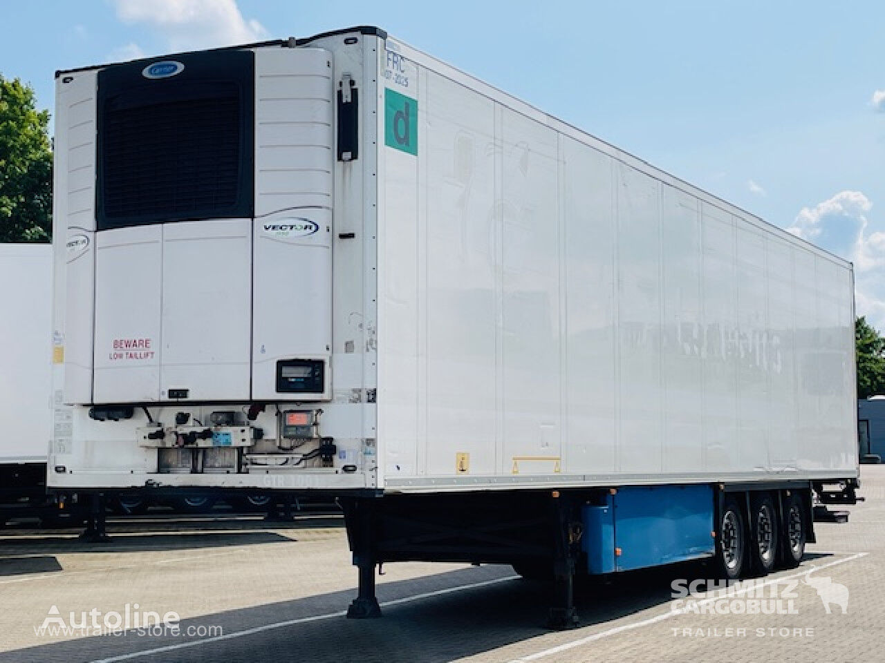 semi-trailer berpendingin Schmitz Oplegger Vries Standard Taillift