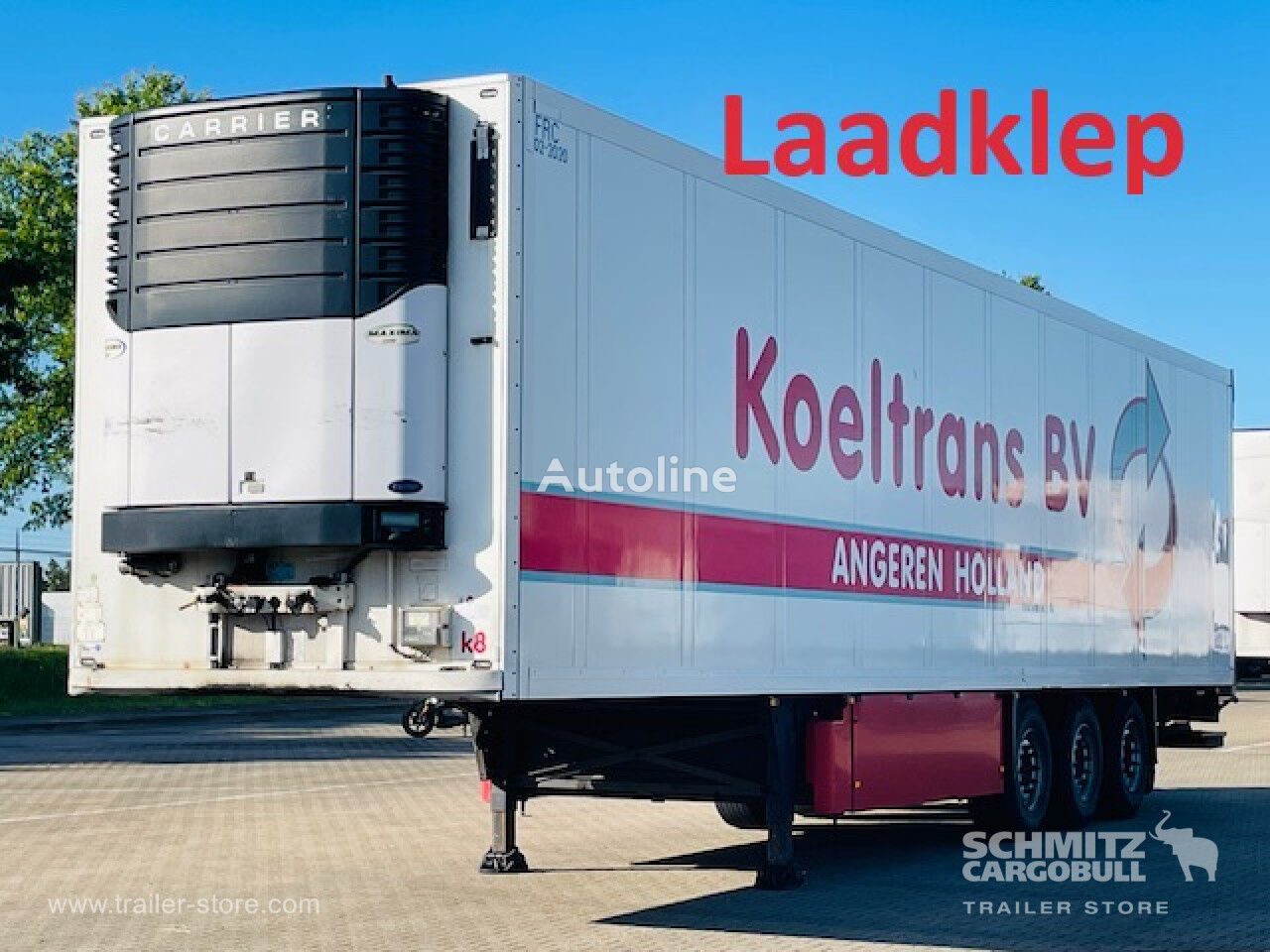 Schmitz Oplegger Vries Standard Taillift refrigerated semi-trailer