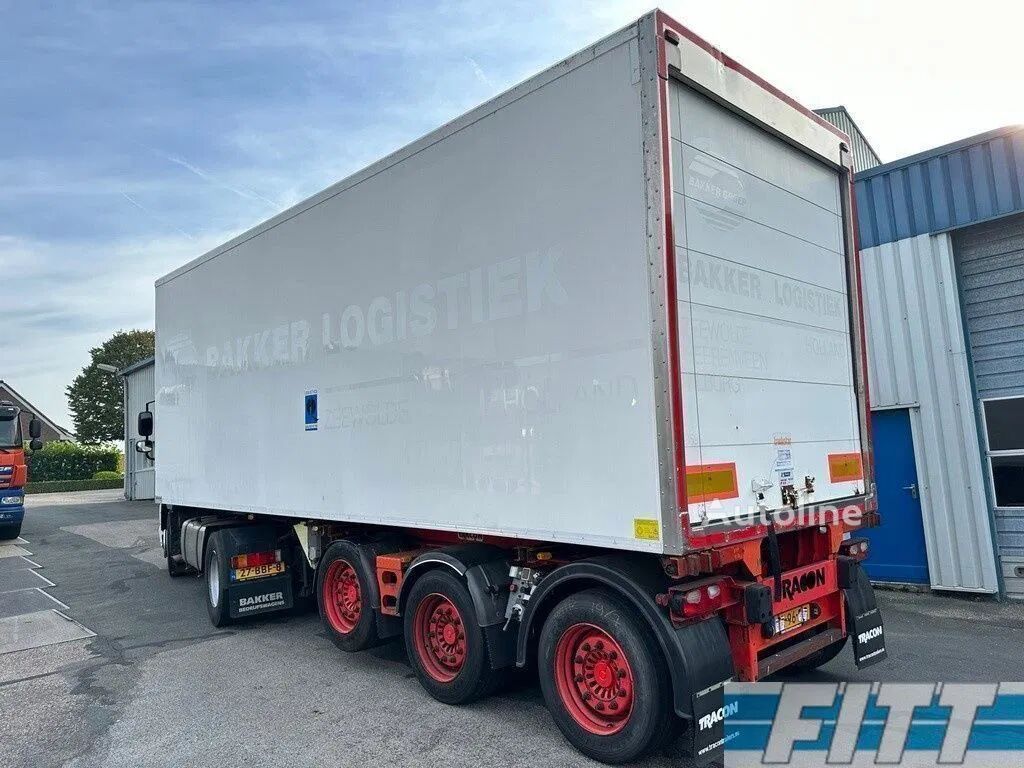 Tracon 3 ass KORTE oplegger met VeDeCar geisoleerde (koel/vries) opbouw refrigerated semi-trailer