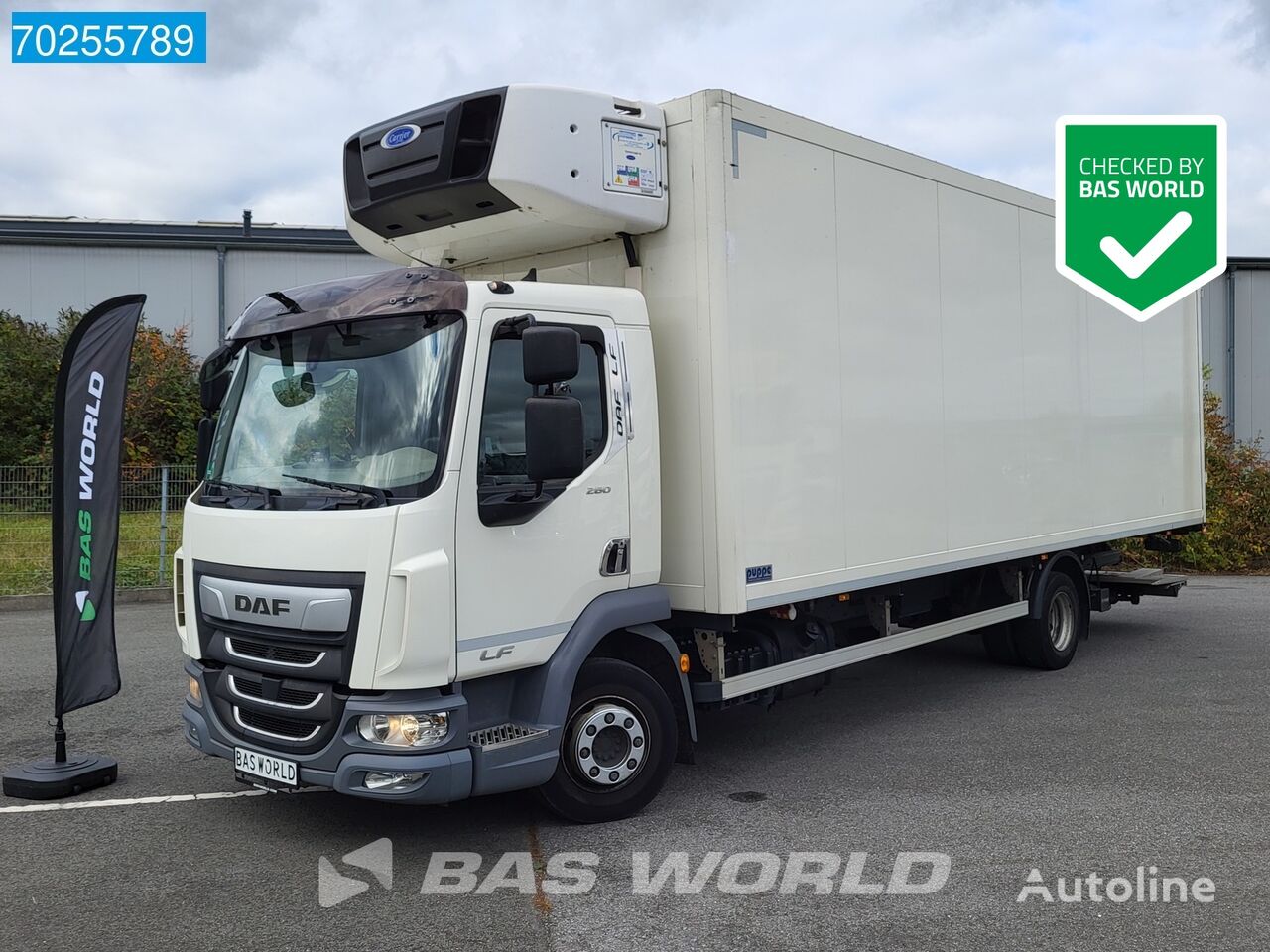 Camião frigorífico DAF LF 260 4X2 12t Carrier Supra 1150mt Bi-temp Ladebordwand ACC Eur - Autoline