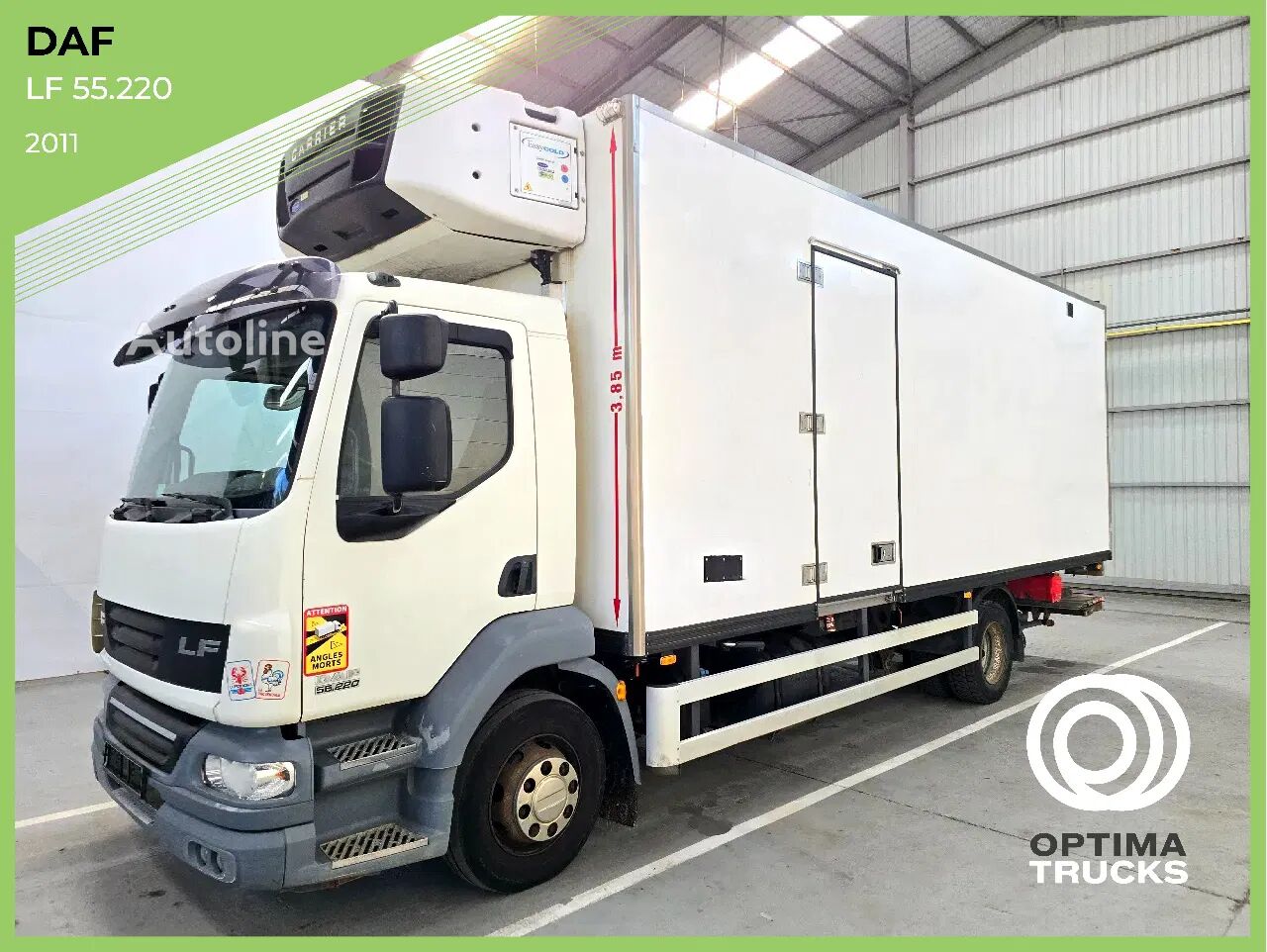 Camion frigo DAF LF 55.220 EURO 5 / CARRIER / MULTITEMPERATUUR / DHOLLANDIA 1500k - Autoline