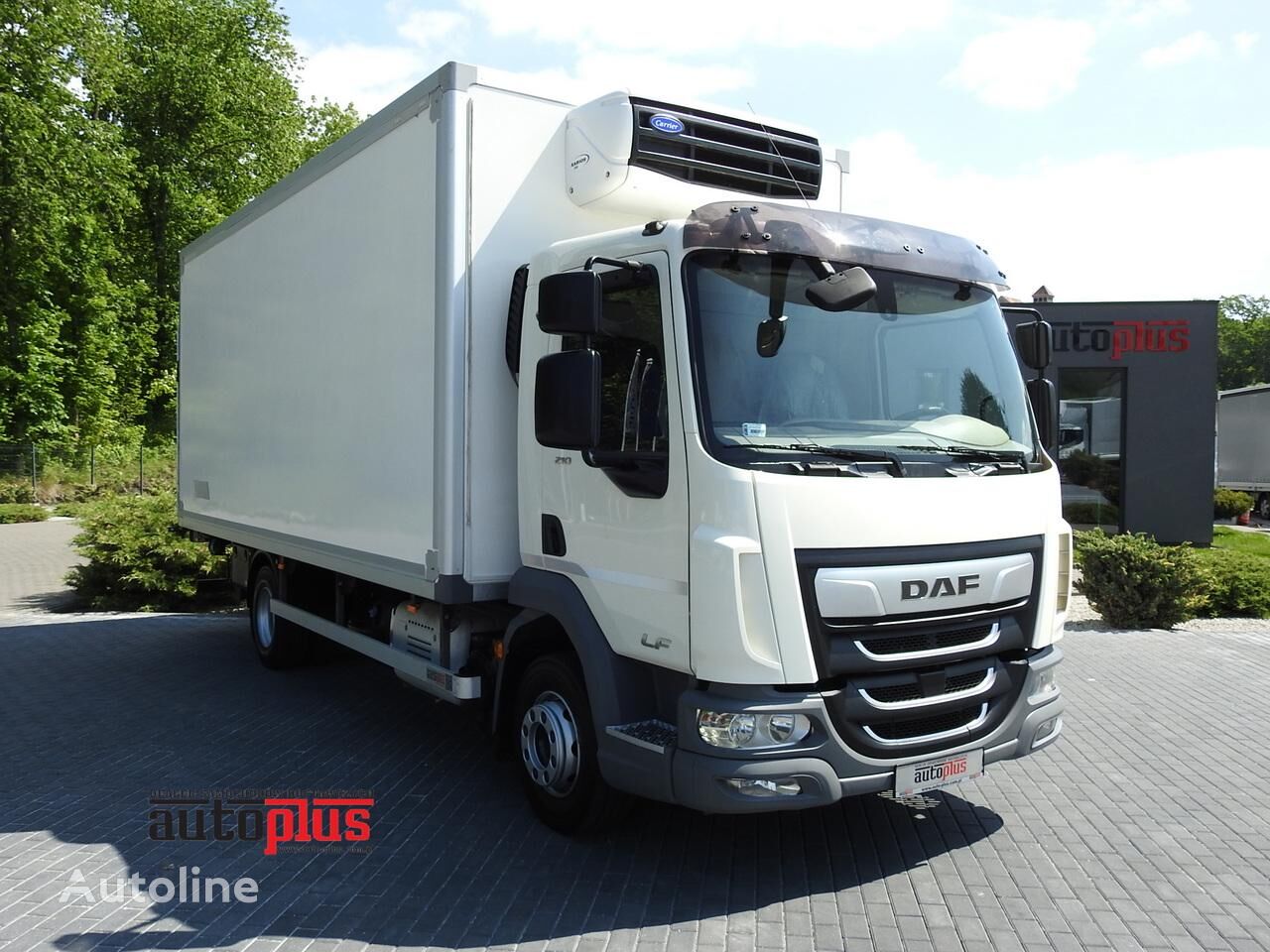 DAF LF 210 CHŁODNIA KONTENER 0*C WINDA 14 PALET ZASILANIE 230V TEMPO Kühlkoffer LKW