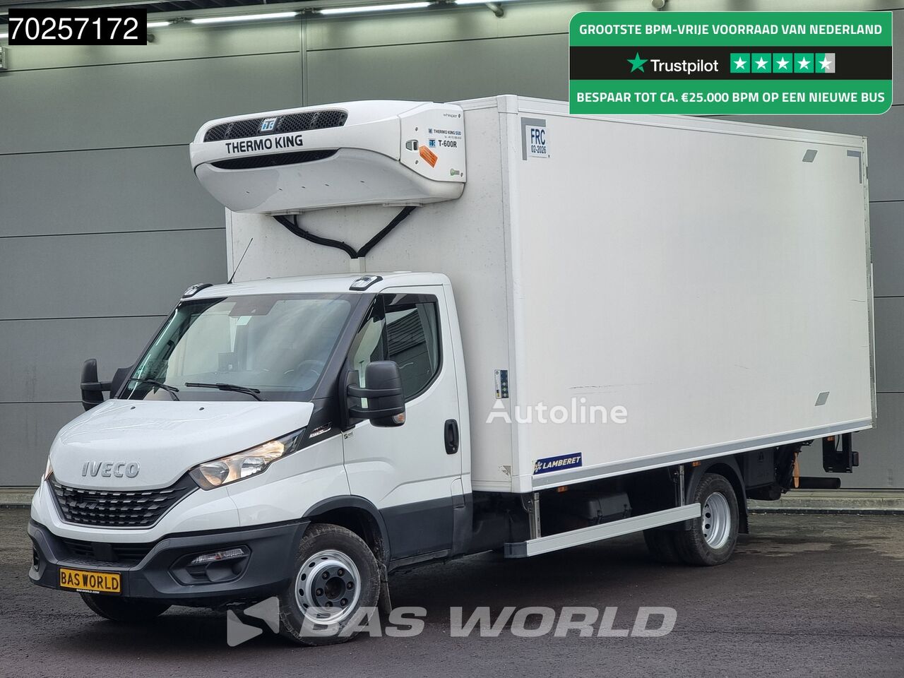 camion frigorifique IVECO Daily 72C18 3.0L Automaat Lamberet Thermo King T-600R 380V Lucht