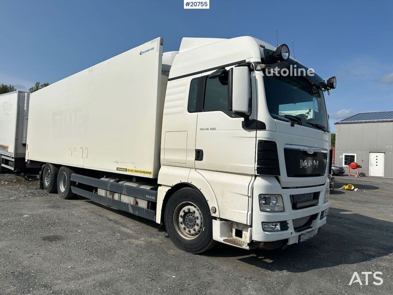 MAN TGX 26.480 6x2 skapbil m/ Bussbygg skap og lift refrigerated truck for sale | Autoline MY MAN TGX 26.480 6x2 skapbil m/ Bussbygg skap og lift refrigerated truck - Autoline