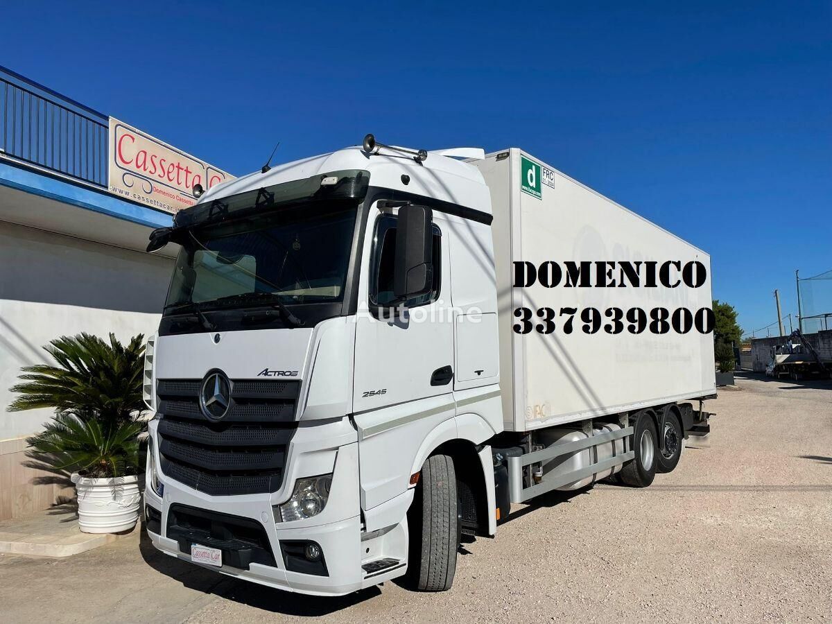 Mercedes-Benz ACTROS 25.45 EURO 6 CASSA FRIGO CON GANCERE TRASPORTO CARNI Kühlkoffer LKW